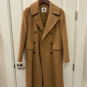 Jason Wu Tan Double-Breasted Coat